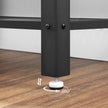 Console Table – Iron – Rustic Brown – Narrow Design with 2 Mesh Shelves