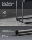Ottoman Bench – Synthetic Leather – Ink Black – Max Load 300 kg, Mid-Century Modern