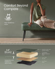 Ottoman Bench – Synthetic Leather – Forest Green – Mid-Century Modern Design, Load Capacity 300 kg