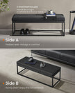 Ottoman Bench – Fabric – Ink Black – Stylish End of Bed Seating