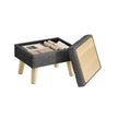 Storage Ottoman - 30L - Rubberwood, Foam, MDF - Padded Seat - Max Load 330 lb
