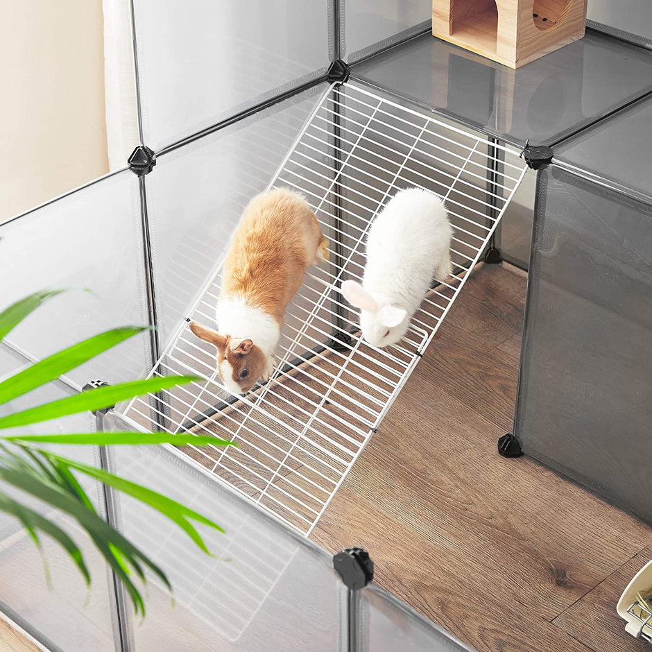 Pet Playpen – Plastic – Grey – Indoor DIY Expandable Design