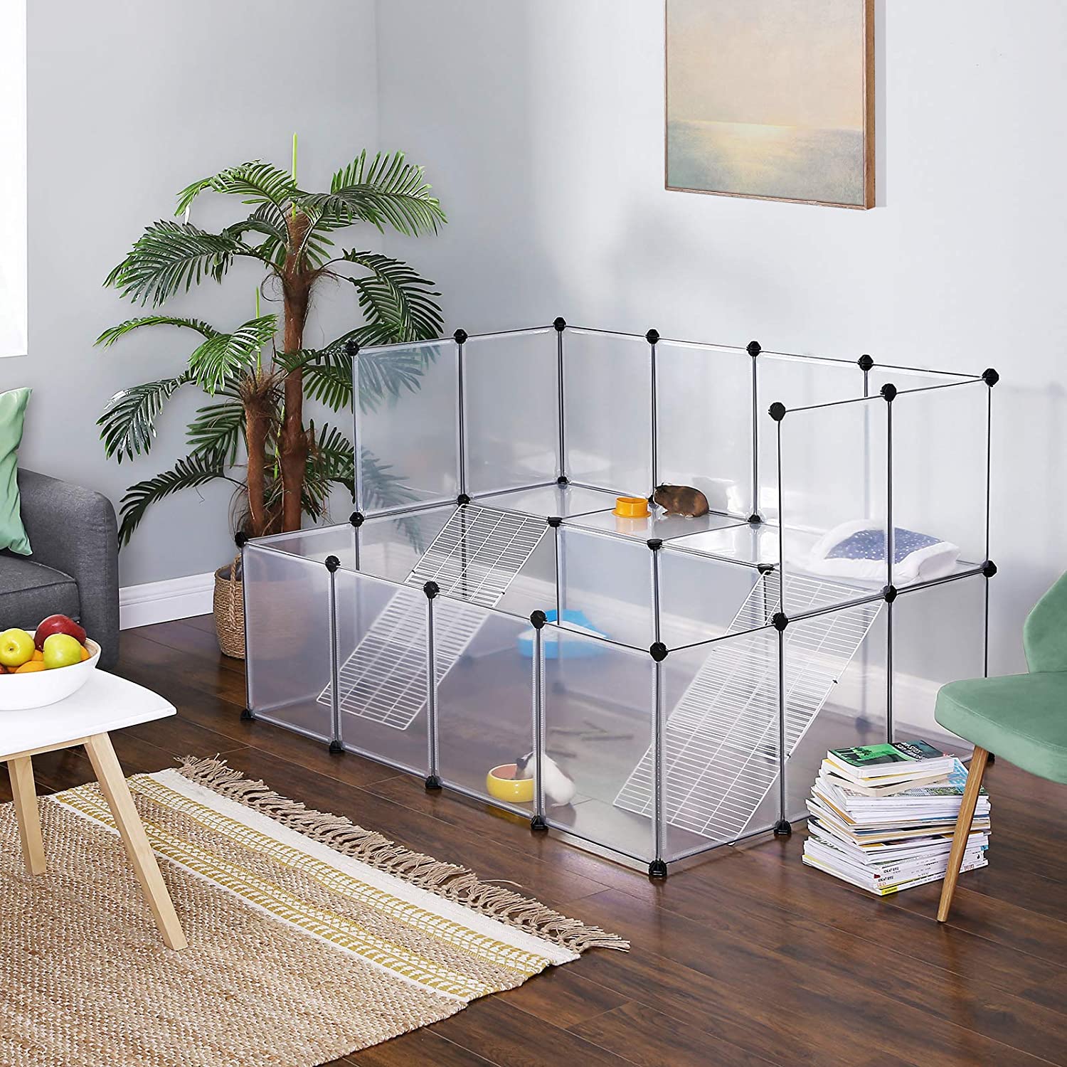Pet Playpen – Plastic – White – DIY Design for Small Animals