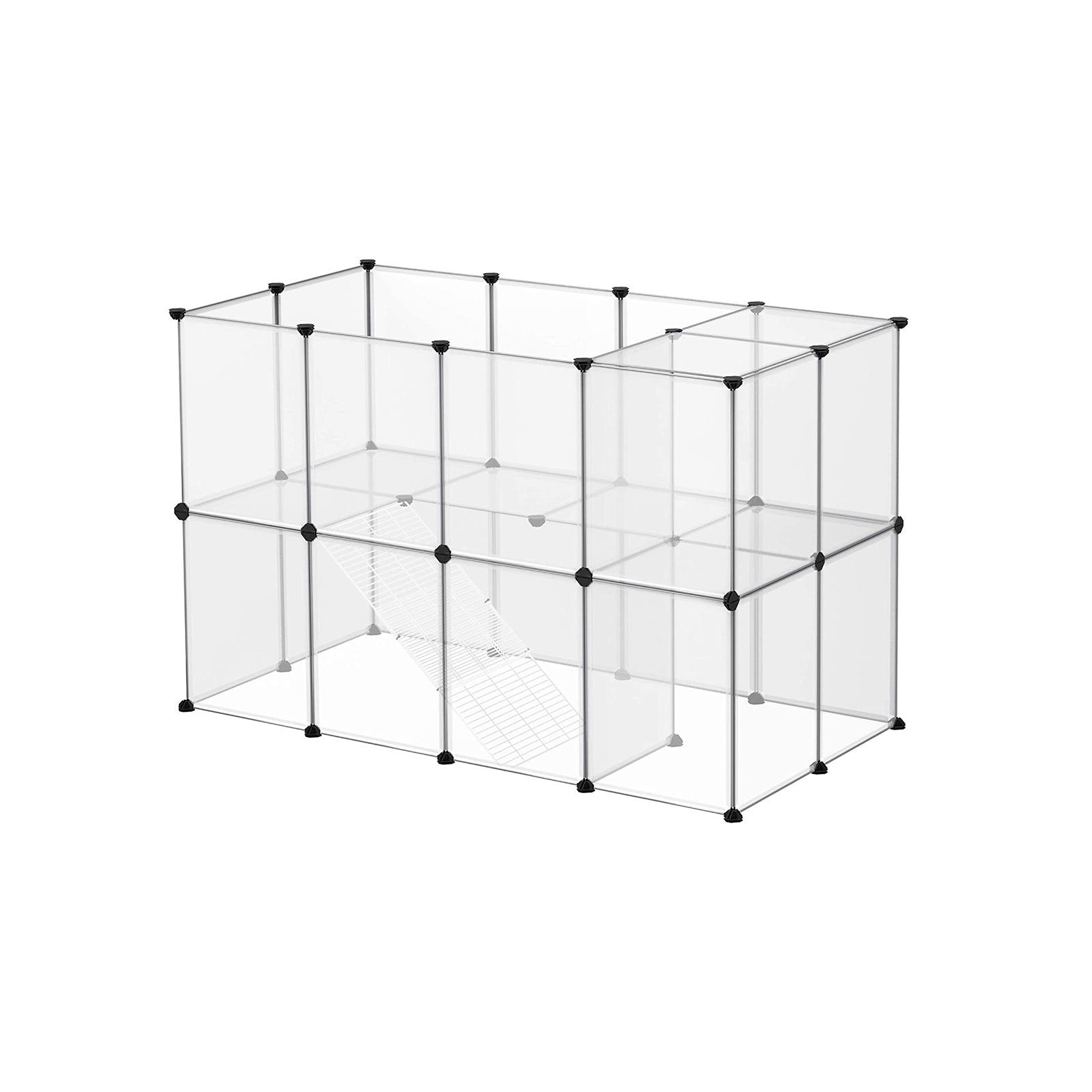 Pet Playpen – Clear Plastic – Grey – DIY Design for Small Animals