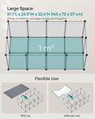 Pet Playpen – Metal – White – Adjustable DIY Enclosure with Floor