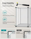 Pet Playpen – Metal – White – Adjustable DIY Enclosure with Floor