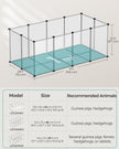 Pet Playpen – Metal – White – Adjustable DIY Enclosure with Floor
