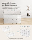 Pet Playpen – Metal – White – DIY Adjustable 20-Panel Enclosure for Small Animals