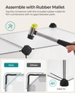 Pet Playpen – Metal – White – DIY Adjustable 20-Panel Enclosure for Small Animals
