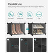 Modular Shoe Storage Cabinet – Plastic and Steel – Black – 8-Slot with Doors