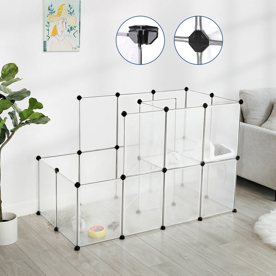 Modular Pet Playpen – Plastic – White – DIY Design