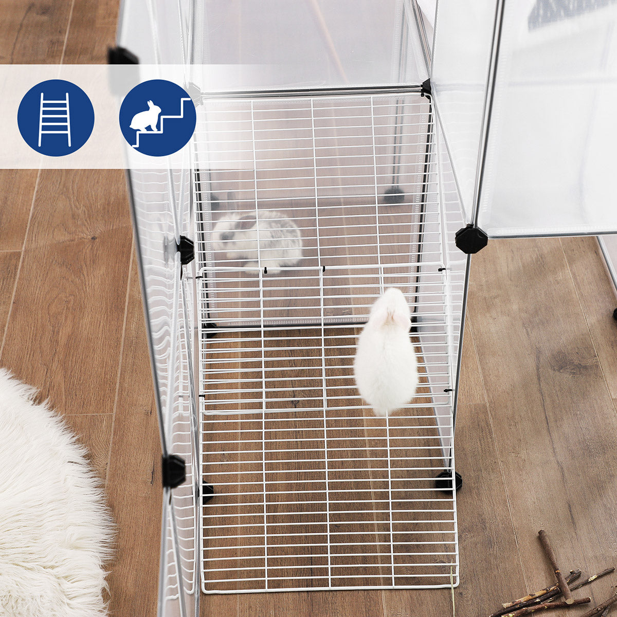 Modular Pet Playpen – Plastic – White – DIY Design