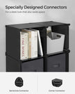 Cube Storage Unit – Non-Woven Fabric – Black and Grey – Customisable Shape with Storage Boxes