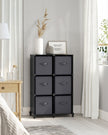 Cube Storage Unit – Non-Woven Fabric – Black and Grey – Customisable Shape with Storage Boxes