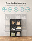 6-Cube Storage Organizer – MDF – Ink Black – Interlocking Design