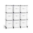 Cube Storage Organiser – Non-Woven Fabric – Cloud White – Customisable Shape with 9 Storage Boxes