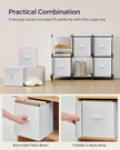 Cube Storage Organiser – Non-Woven Fabric – Cloud White – Customisable Shape with 9 Storage Boxes