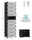 Shoe Rack – Metal Wire – Black – 10-Slot Modular Storage Unit