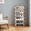 Cube Organizer – LPC – Semi-transparent White – 10-Tier Storage for 20 Pairs of Shoes