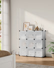 9 Cube Storage Organizer – Quality Plastic – White – Stable and Easy to Assemble