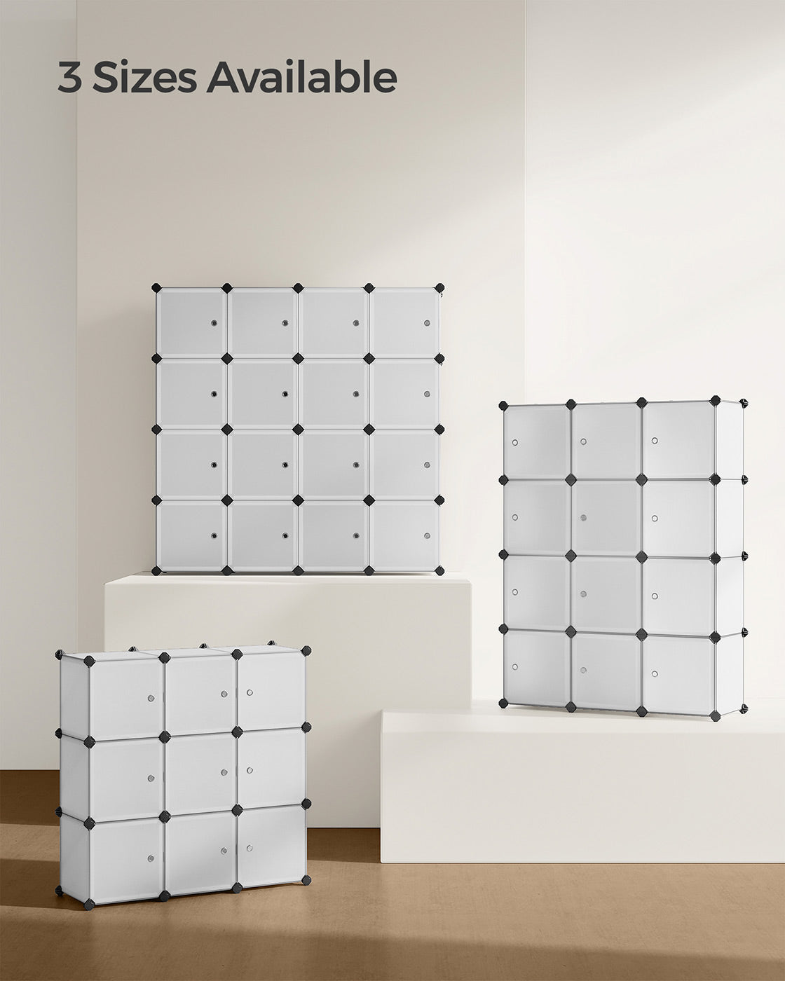 9 Cube Storage Organizer – Quality Plastic – White – Stable and Easy to Assemble