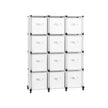 Cube Storage Organiser – Non-Woven Fabric – Cloud White – Customisable Shape with 12 Storage Boxes