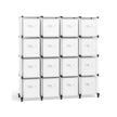 Cube Storage Organiser – Non-Woven Fabric – Cloud White – Customisable Shape with 16 Storage Boxes