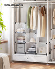Cube Storage Organiser – Plastic – Cloud White – Large 6-Cube Design with Feet