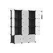 Stackable Storage Unit – Plastic – White – Interlocking Design with Easy Assembly