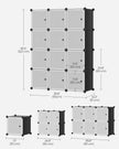 Stackable Storage Unit – Plastic – White – Interlocking Design with Easy Assembly
