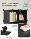 Stackable Storage Unit – Plastic – White – Interlocking Design with Easy Assembly