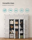 Stackable Storage Unit – Plastic – White – Interlocking Design with Easy Assembly