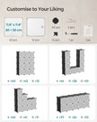 Stackable Storage Unit – Plastic – White – Interlocking Design with Easy Assembly