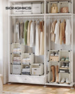 16-Cube Storage Unit – PP Plastic – Cream White – Stackable and Customizable Design
