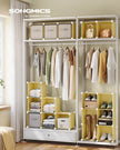 16-Cube Storage Unit – PP Plastic – Goose Yellow – Stackable and Versatile Shelving System