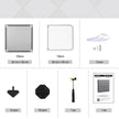 Cube Storage Organiser – Plastic – Grey – 15-Cube Design with Doors
