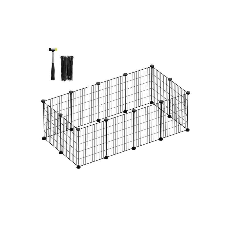 DIY Metal Cage – Steel – Black – Modular Design for Small Animals
