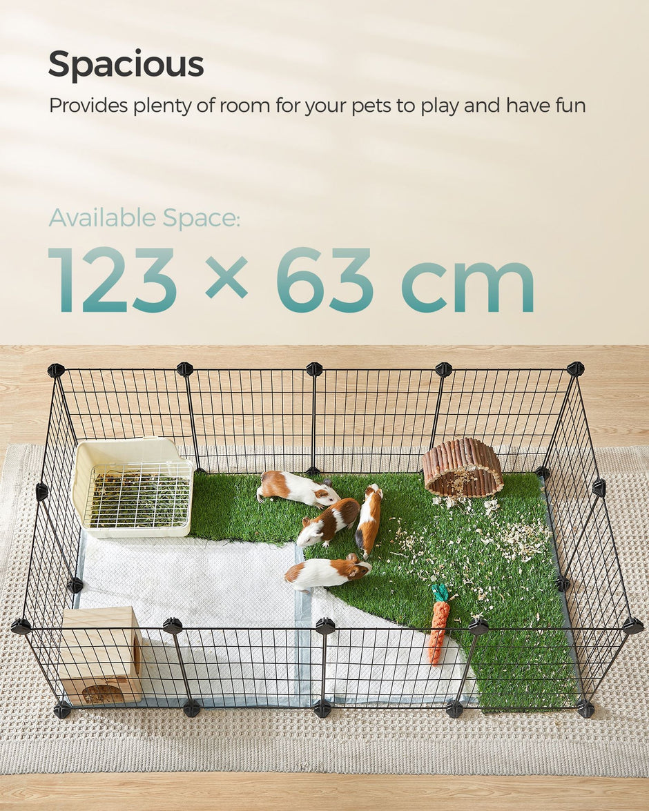 DIY Metal Cage – Steel – Black – Modular Design for Small Animals