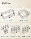 DIY Metal Cage – Steel – Black – Modular Design for Small Animals