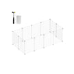 Metal DIY Guinea Pig Cage – Modular – White – Indoor Exercise Enclosure