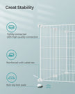 Metal DIY Guinea Pig Cage – Modular – White – Indoor Exercise Enclosure