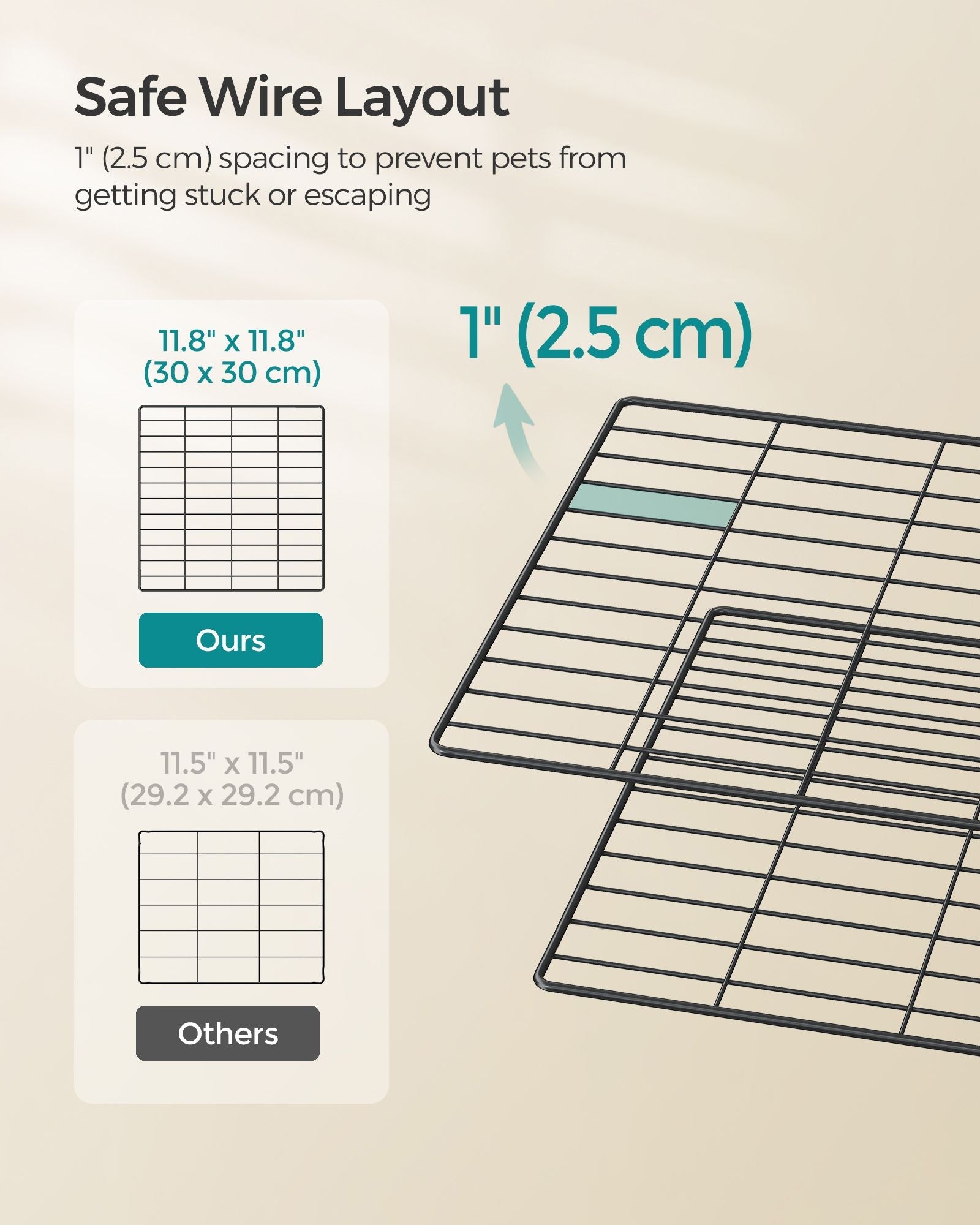 2-Floor Metal Pet Playpen – Metal – Ink Black – Customizable Indoor Enclosure for Small Animals