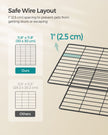 2-Floor Metal Pet Playpen – Metal – Ink Black – Customizable Indoor Enclosure for Small Animals