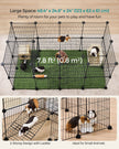 2-Floor Metal Pet Playpen – Metal – Ink Black – Customizable Indoor Enclosure for Small Animals