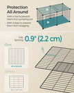 Small Animal Cage – Metal – Black – Easy to Clean with Top and Two Doors