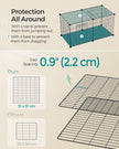 Small Animal Cage – Metal – Black – Easy to Clean, 102 x 51 x 51 cm