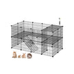 Pet Playpen – Metal – Black – 2 Floors Customisable with Indoor Use