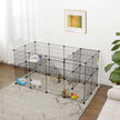 Pet Playpen – Metal – Black – 2 Floors Customisable with Indoor Use