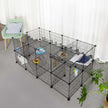 Pet Playpen – Metal – Black – 2 Floors Customisable with Indoor Use