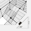 Pet Playpen – Metal – Black – 2 Floors Customisable with Indoor Use